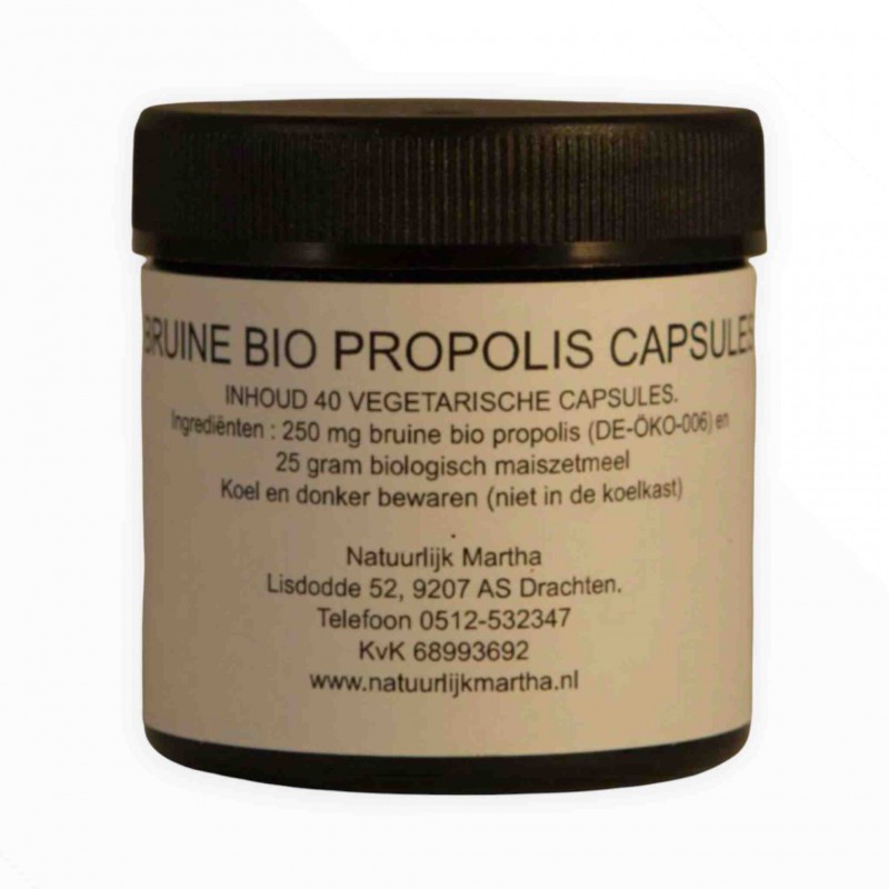 Propolis capsules - bruin